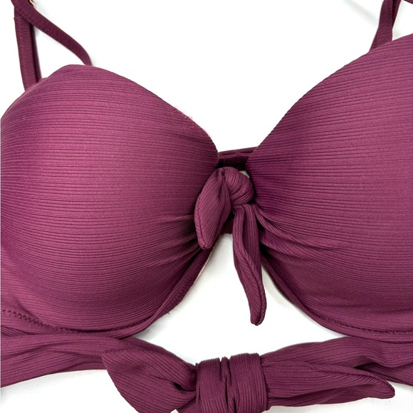 Maroon padded bikini size medium 36 B - Picture 4 of 5